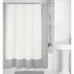 Palmer Shower Curtain Gray/White - Allure Home Creations