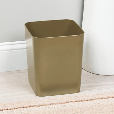 MDesign Plastic Square Small Trash Can Wastebasket Garbage Bin