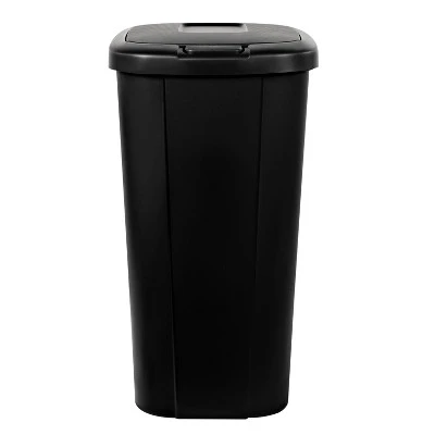 Hefty 13.3gal 2pk Touch Lid Waste Cans Black - Image 3