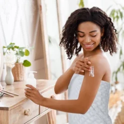 PiccoCasa Cotton Jacquard Diamond Absorbent Bath Towels 2Pcs