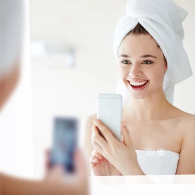 HOMLUX Dimmable Rectangular Bathroom Mirror With Memory, Auto-off Anti-fogging And 3 Color Temperature - Image 3