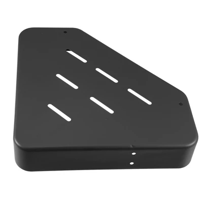 Unique Bargains Bath Corner Shower Shelves Adhesive Caddy With Hooks Drill For Bathroom 9.57"x9.57"x1.97" 2 Sets - Image 4