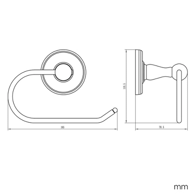 San Martin Euro Toilet Paper Holder - Design House - Image 3