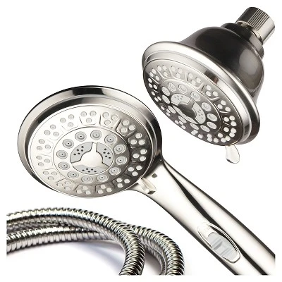 Ultra Luxury Combo Shower System Brushed Nickel - Hotelspa - Image 3