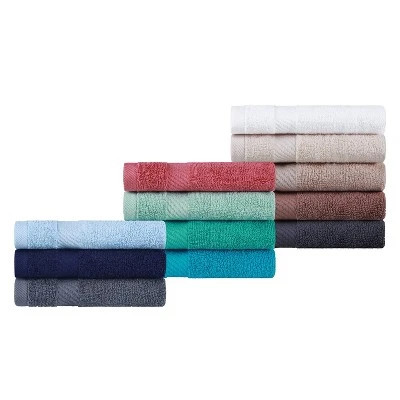 Modern Solid Classic Luxury Cotton 3 Piece Bath, Face, And Hand Towel Set By Blue Nile Mills - Image 5
