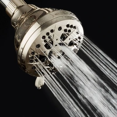 Six Setting High Pressure Luxury Spiral Shower Head With On/Off And Pause Mode - AquaDance