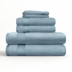 6 Piece Bath Towels Set, 100% Super Plush Premium Cotton - Becky Cameron