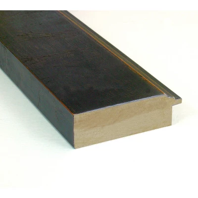 Amanti Art Milano Bronze Petite Bevel Wood Bathroom Wall Mirror 30.5 X 24.5 In. - Image 2