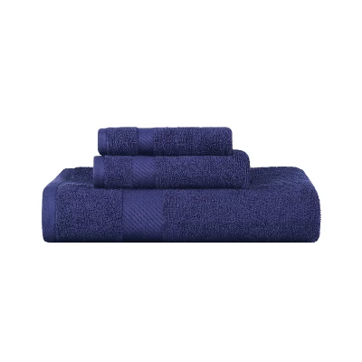 Modern Solid Classic Luxury Cotton 3 Piece Bath, Face, And Hand Towel Set By Blue Nile Mills - Image 10