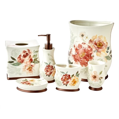 Holland Floral Tumbler Natural 4.33in X 2.87in X 2.87in By SKL Home - Image 3