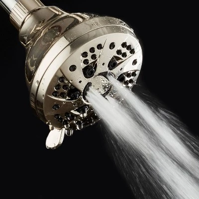 Six Setting High Pressure Luxury Spiral Shower Head With On/Off And Pause Mode - AquaDance - Image 3