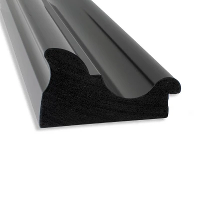 44" X 33" Non-Beveled Colonial Bathroom Wall Mirror Black - Amanti Art