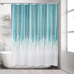 Avenue Shower Curtain Teal - Allure Home Creations