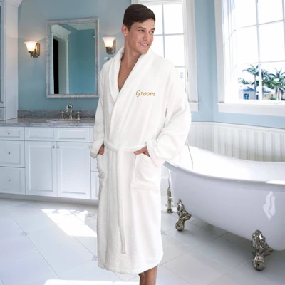Groom Bathrobe White - Linum Home Textiles - Image 2