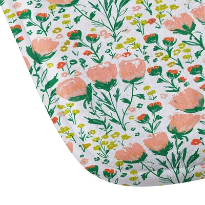 Alison Janssen Mini Coral Tulips Memory Foam Bath Mat - Deny Designs - Image 2