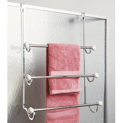 York Towel Rack 3 White/Chrome - IDESIGN - Image 2