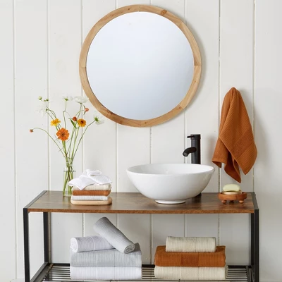 Great Bay Home Cotton Waffle Weave Quick-Dry Towel Set