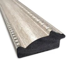 44" X 34" Lyla Ornate Framed Bathroom Vanity Wall Mirror Silver - Amanti Art