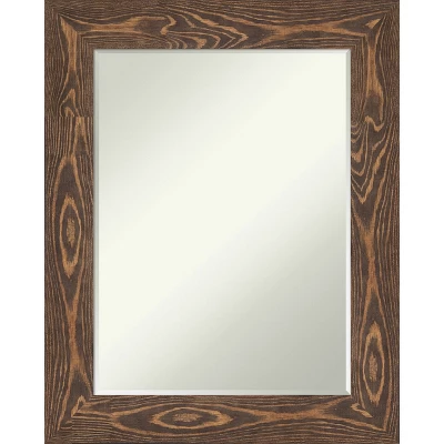 Amanti Art Bridge Petite Bevel Wood Bathroom Wall Mirror - Image 6