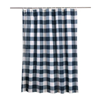 Camden Navy Shower Curtain - One Shower Curtain - Levtex Home - Image 2