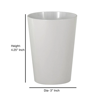 Elegant Decorative Bathroom Tumbler - Nu Steel