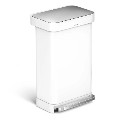 Simplehuman 45L Rectangular Step Trash Can With Liner Pocket - Image 2