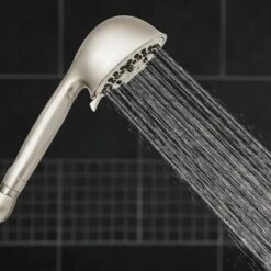 7 Mode Power Pulse Hand Held Single Shower Head Brushed Nickel - Waterpik