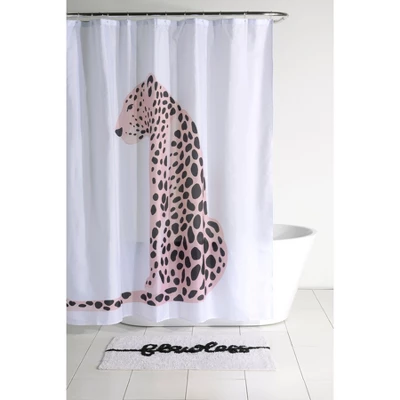 Shiraleah Leopard Shower Curtain - Image 2