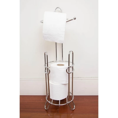 Home Basics Toilet Paper Holder And Dispenser - Image 4