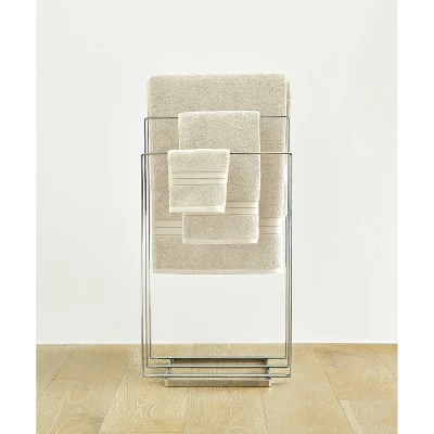 2pc Liam Washcloth Set Ivory - Blue Loom - Image 2