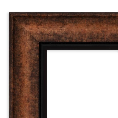 35" X 29" Non-Beveled Vogue Bronze Bathroom Wall Mirror - Amanti Art - Image 2