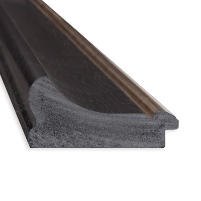 35" X 29" Non-Beveled Vogue Black Bathroom Wall Mirror - Amanti Art