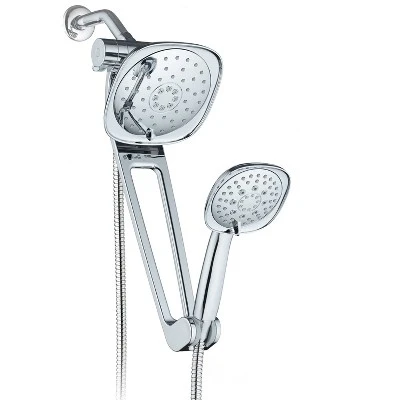 Aquabar High Pressure Luxury Three-Way Rain/Handheld Shower Head Combo Chrome - AquaDance - Image 7