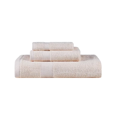 Modern Solid Classic Luxury Cotton 3 Piece Bath, Face, And Hand Towel Set By Blue Nile Mills - Image 9