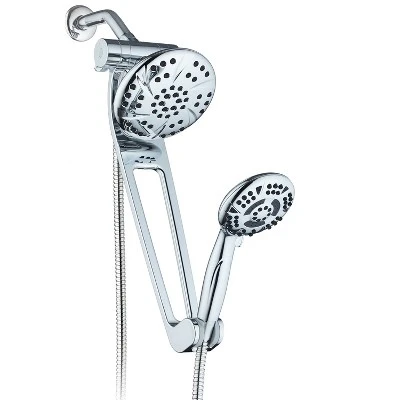 Aquabar High Pressure Luxury Three-Way Rain/Handheld Shower Head Combo Chrome - AquaDance - Image 5