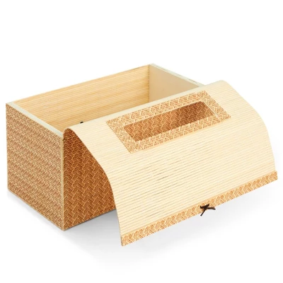 Juvale Bamboo Cane Material Tissue Box Cover For Home And Bathroom Decor, 11 X 6 X 5 In - Image 8