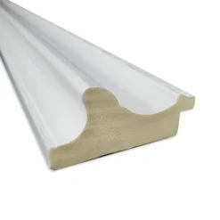 44" X 33" Non-Beveled Parlor White Bathroom Wall Mirror - Amanti Art