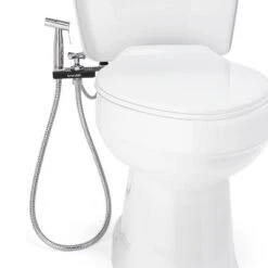 CleanSpa Luxury Hand-Held Bidet Sprayer And Holster With Integrated Shut Off Black - Brondell