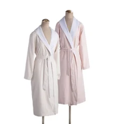 L/XL Platinum Bath Robe Cream - Cassadecor