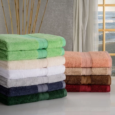Plush And Absorbent Rayon From Bamboo And Cotton 2-Piece 30" X 54" Bath Towel Set By Blue Nile Mills - Image 4