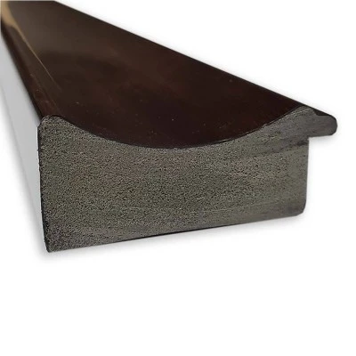 23" X 29" Non-Beveled Bathroom Wall Mirror Coffee Bean Brown - Amanti Art